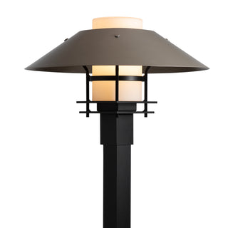 Henry Outdoor Post Light Coastal Black / Coastal Burnished Steel / Opal Glass (GG)