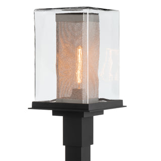 Polaris Outdoor Post Light Coastal Black / Coastal Silver / Clear Glass (ZM)