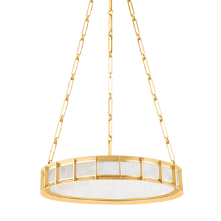 LEDA Chandelier In Vintage Brass Finish