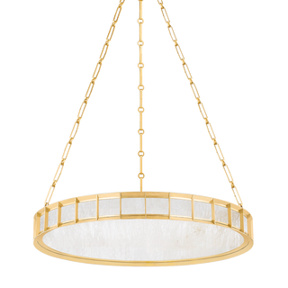 LEDA Chandelier In Vintage Brass Finish