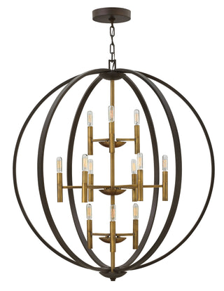 Euclid Double XL Three Tier Orb In Black Finish