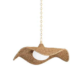 LEVENE Pendant In Vintage Gold Leaf Finish