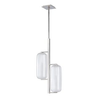 Pebble Pendant with Polished Nickel Finish