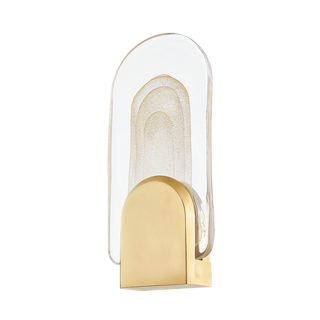 MORGANITE Wall Sconce In Vintage Brass Finish