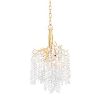 GENOA Chandelier In Gold Leaf Finish