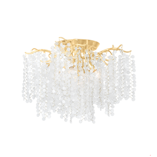 GENOA Semi Flush In Gold Leaf Finish