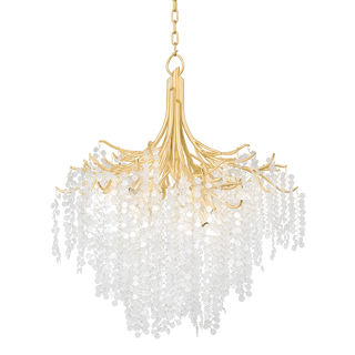 GENOA Chandelier In Gold Leaf Finish