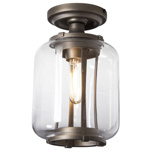 Fairwinds Outdoor Semi-Flush Coastal Oil Rubbed Bronze / Clear Glass (ZM)