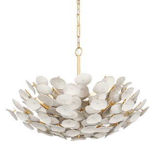AIMI Chandelier In Vintage Gold Leaf Finish