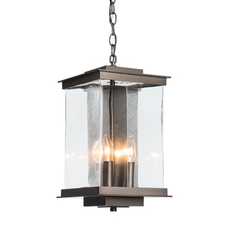 Kingston Outdoor Large Lantern Coastal Bronze / Translucent Vintage Platinum / Clear Glass (ZM)