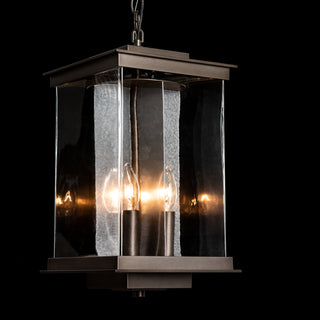 Kingston Outdoor Large Lantern Coastal Bronze / Translucent Vintage Platinum / Clear Glass (ZM)