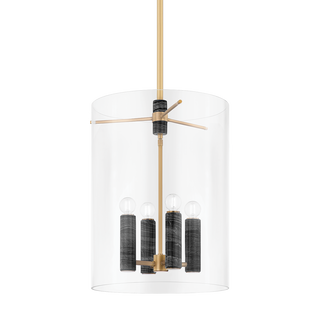 ADONIS Lantern In Vintage Brass Finish