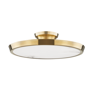 Draper Flush Mount Aged Brass