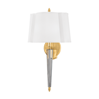 Oyster Bay Wall Sconce with Aged Brass Finish