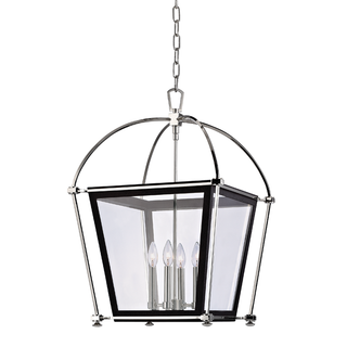 Hollis Lantern with Polished Nickel Finish