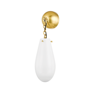 CLARKSTOWN Wall Sconce with Aged Brass Finish