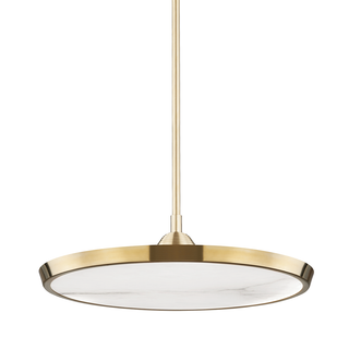 Draper Pendant with Aged Brass Finish