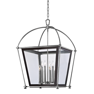 Hollis Lantern with Polished Nickel Finish