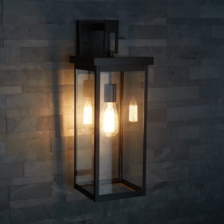 Barkeley 1-Light Outdoor Wall Sconce Powder Coated Black
