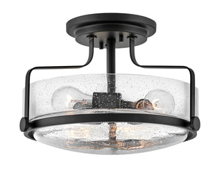 Harper Medium Semi-Flush Mount In Black Finish
