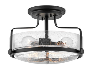 Harper Medium Semi-Flush Mount in Black