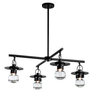 Mason Outdoor 4-Light Pendant Coastal Black / Clear Glass (ZM) / MULTIPLE