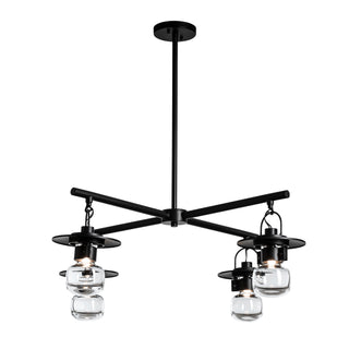 Mason Outdoor 4-Light Pendant Coastal Black / Clear Glass (ZM) / MULTIPLE