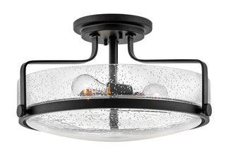 Harper Medium Semi-Flush Mount in Black