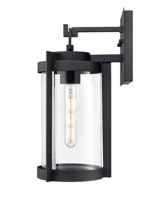 Ellway 1-Light Outdoor Wall Sconce Textured Black