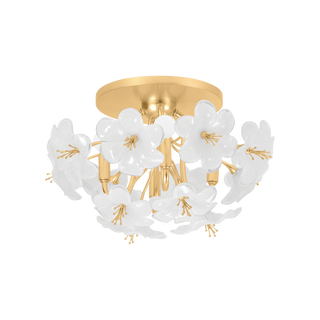 HYGEA Flush Mount In Gold Leaf Finish