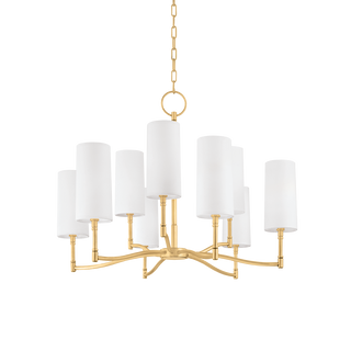 Dillon Chandelier with Aged Brass Finish