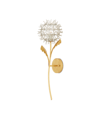 Dandelion Silver & Gold Wall Sconce