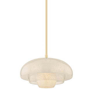 AUBURNDALE Pendant with AGED BRASS Finish