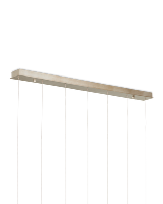 Piero White 7-Light Linear Multi-Drop Pendant