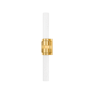 GLEN OAKS Wall Sconce with Aged Brass Finish