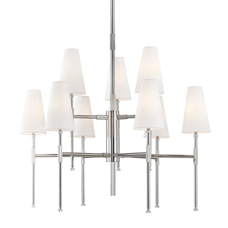 Bowery Chandelier Polished Nickel