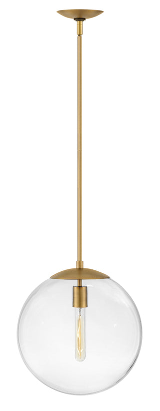 Warby Medium Orb Pendant In Light Brass Finish