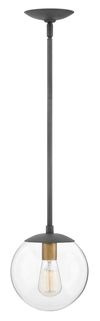Warby Small Pendant In Black Finish