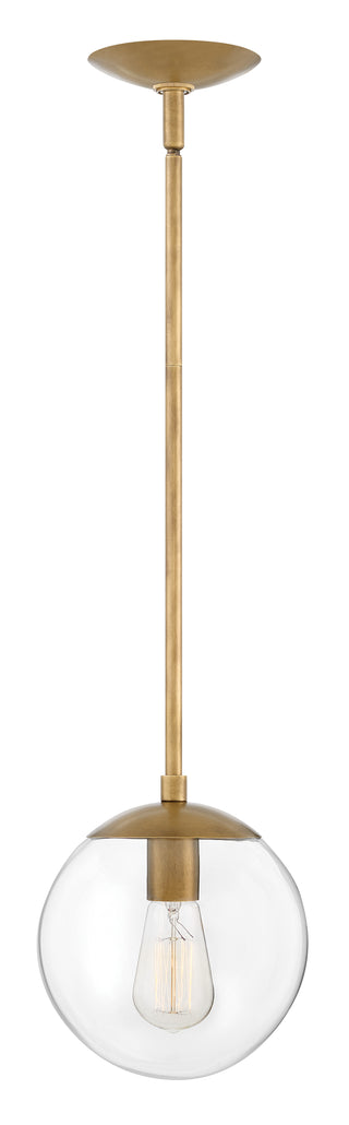 Warby Small Pendant In Light Brass Finish