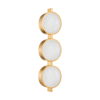 ANSONIA Wall Sconce In Vintage Brass Finish