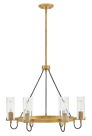 Ryden Medium Chandelier In Light Brass Finish