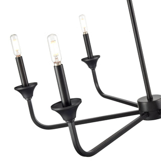 Herring 6-Light Chandelier Ceiling Light Matte Black