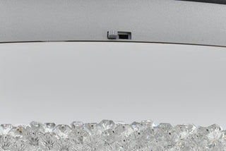 Bowen 33.5 inch LED Flush Mount in Chrome