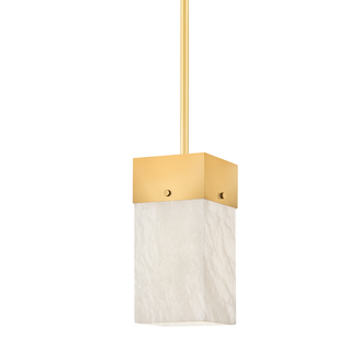Times Square Pendant with Aged Brass Finish