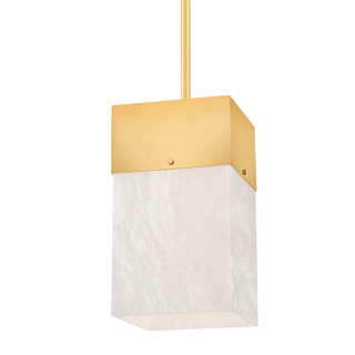 Times Square Pendant with Aged Brass Finish