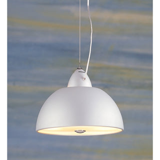 SATIN NICKEL PENDANT with POLISHED ACCENTS