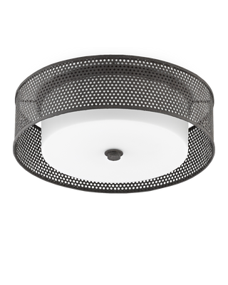 Notte Black Flush Mount