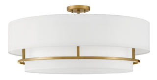 Graham Large Convertible Semi-flush Mount In Light Brass Finish