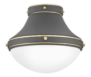 Oliver Medium Flush Mount In Gray Finish