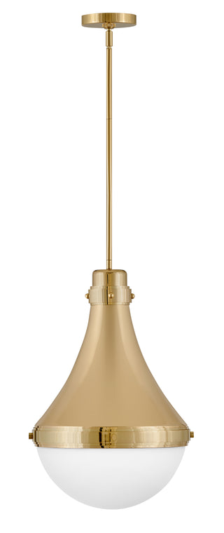 Oliver Medium Pendant in Bright Brass